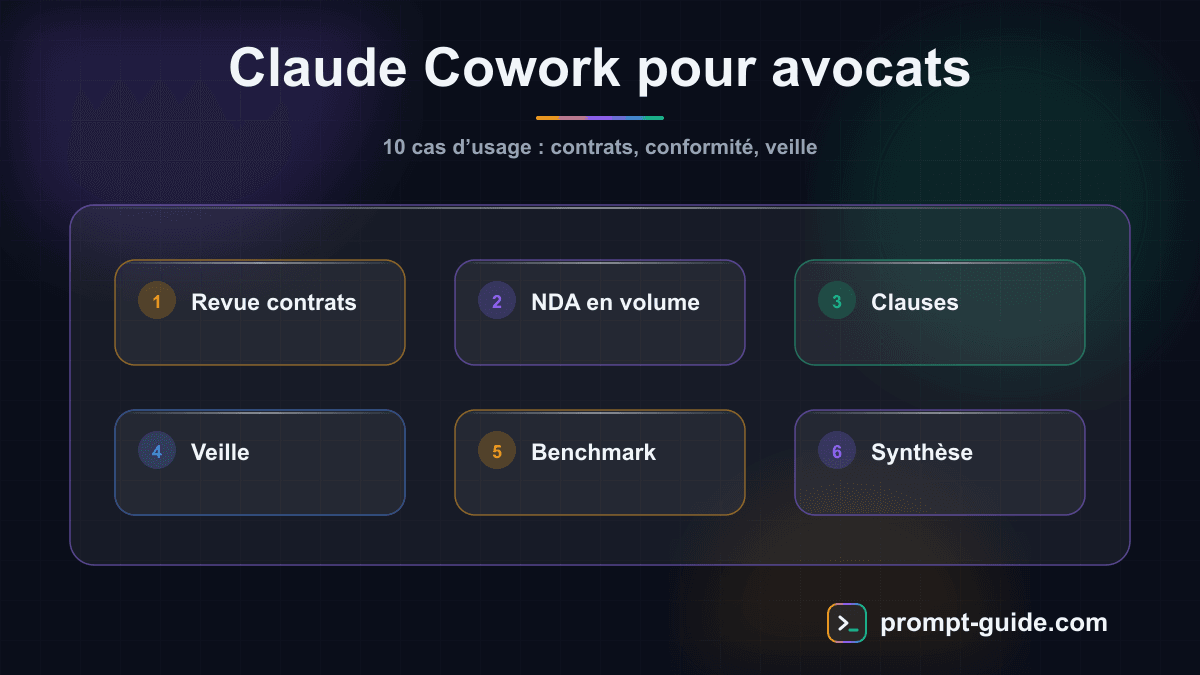 Infographie — Claude Cowork pour Avocats