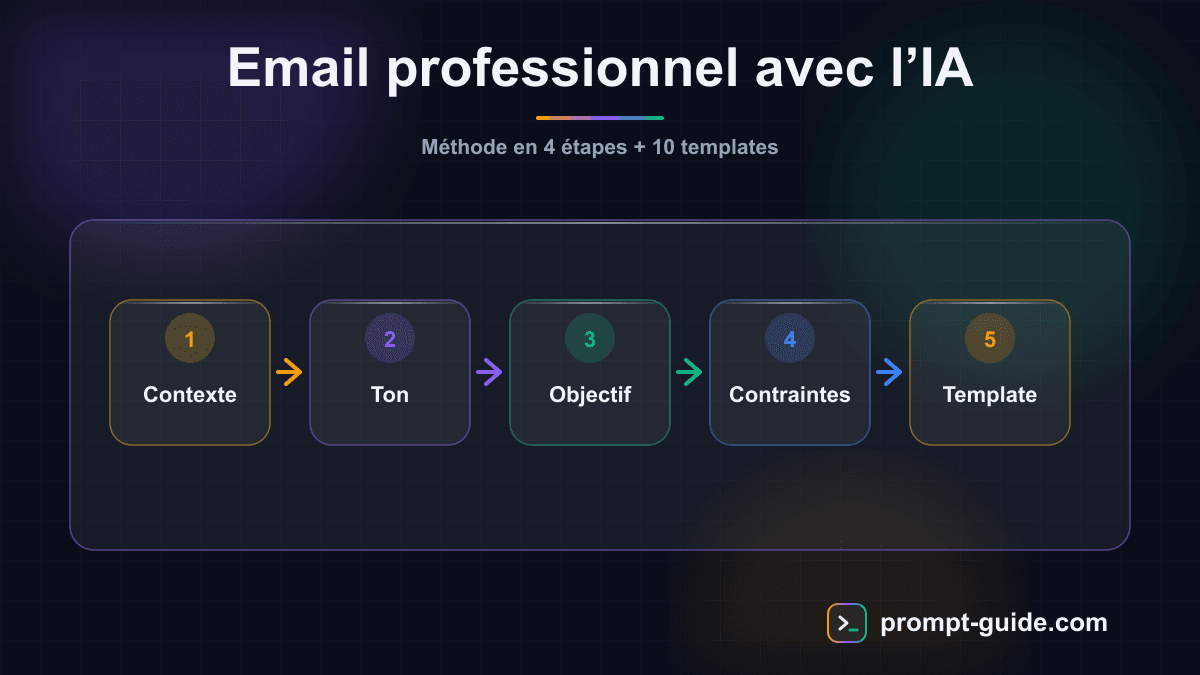 Infographie — Rediger un Email Professionnel avec l'IA
