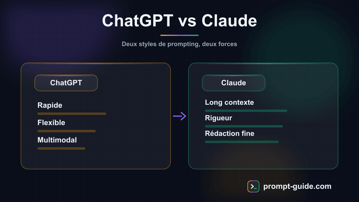 Infographie — ChatGPT vs Claude
