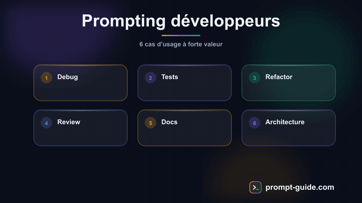 Infographie — Guide du Prompting pour les Développeurs